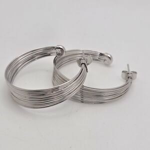 Chic Sterling Silver Hoop Earrings